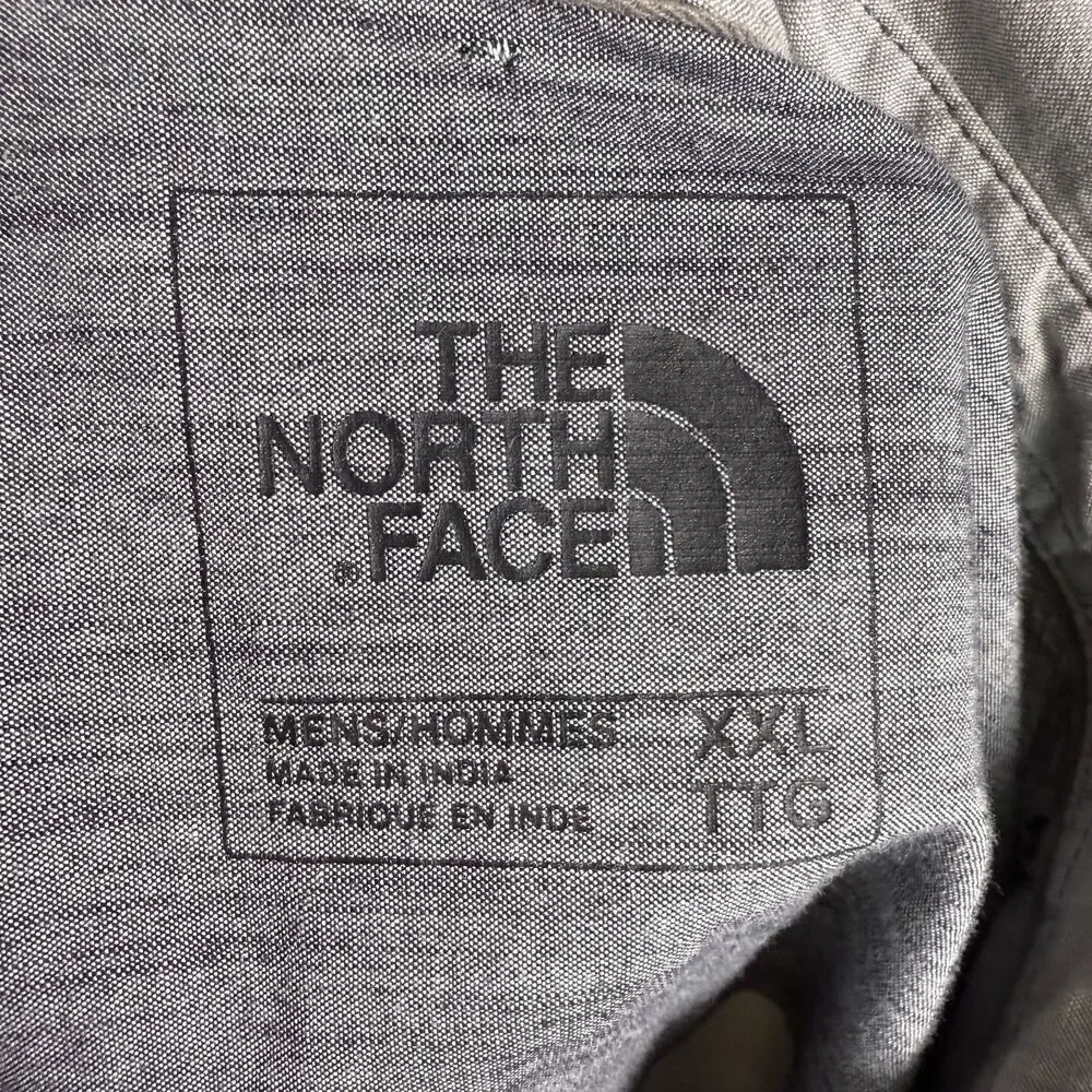 The North Face Block Me Short Sleeve Button Up Men's XXL, Two-Toned Gray 2/$25